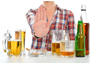 We correctly stop drinking
